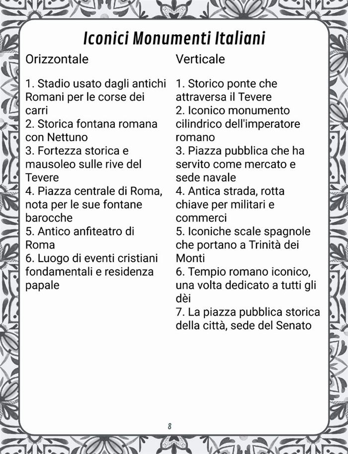 Sample page 1 from Cruciverba per Anziani e Adulti